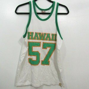 Go BAREFOOT Basket Ball Jersey Hawaii Shirt Size L